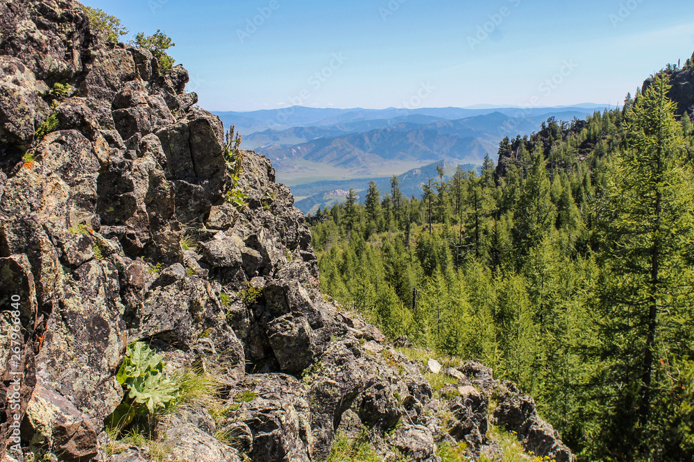 mountains and blue sky mountains and blue sky