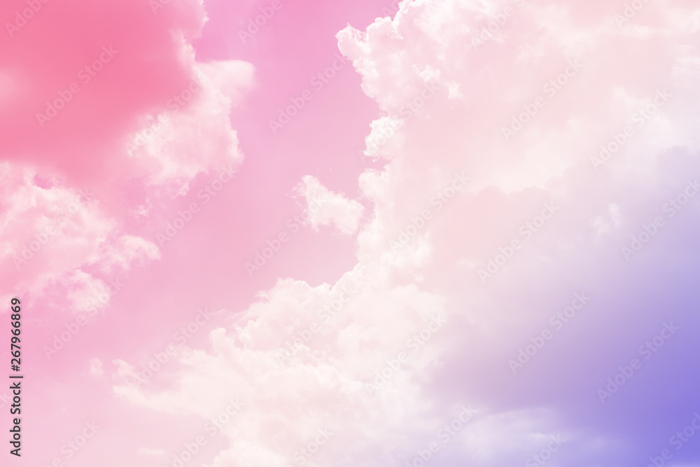  cloud background with a pastel colour