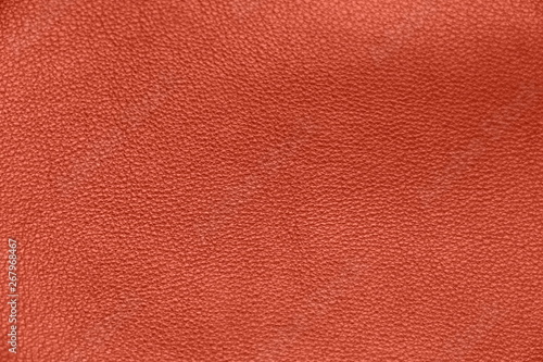  Texture of genuine leather. Brown color background. Close-up of the leather structure. © Sagittarius_13