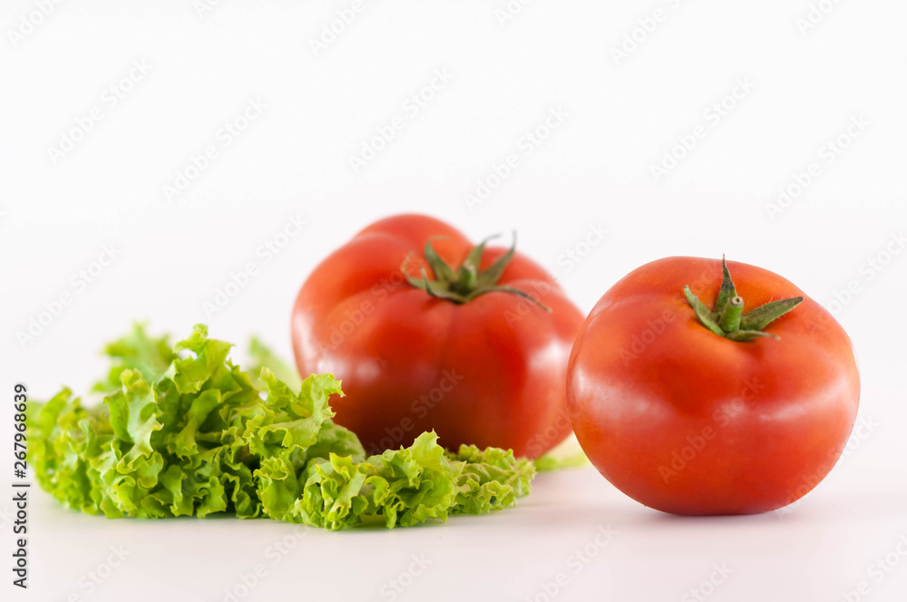 Lettuce and tomatos Lettuce and tomatos