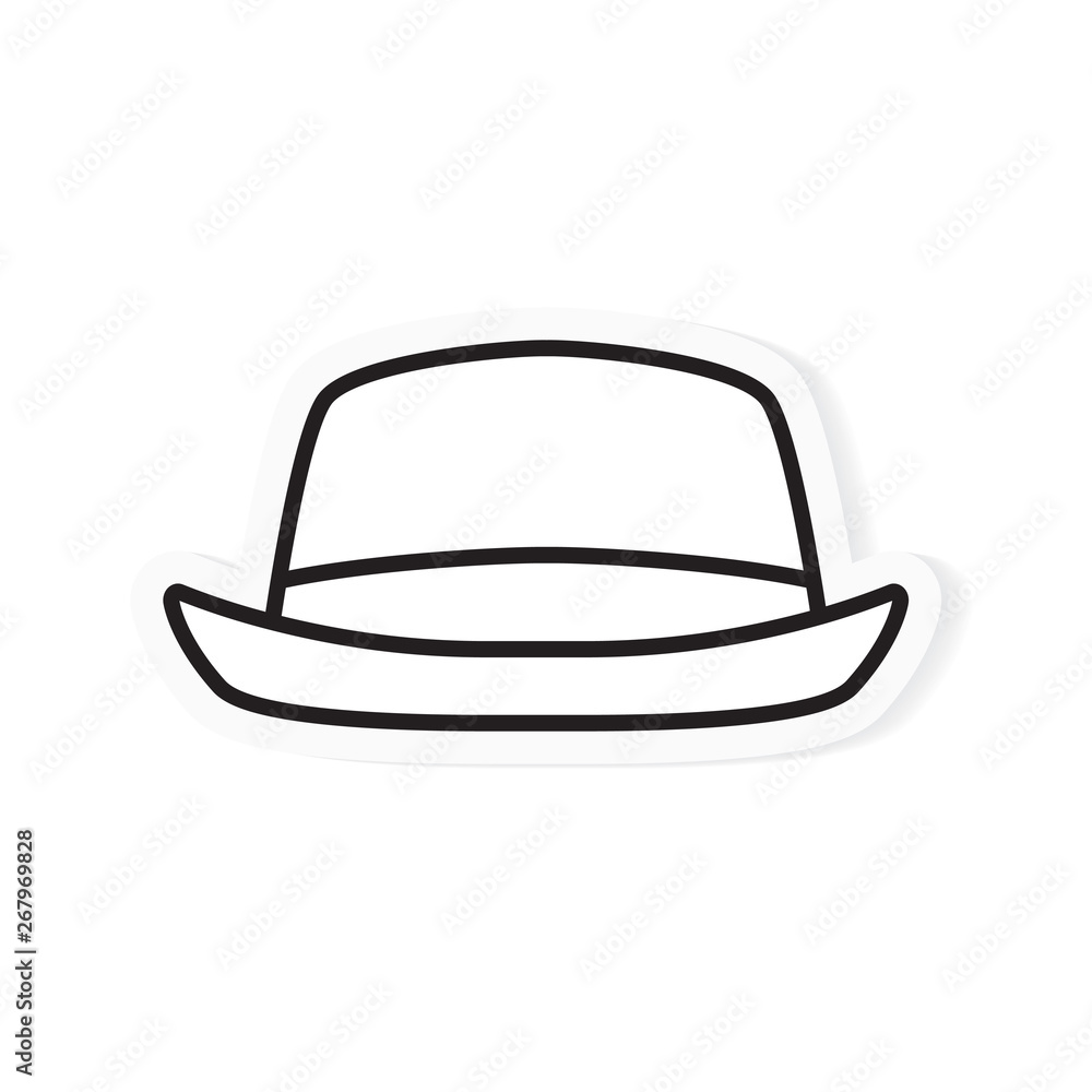 bowler hat icon- vector illustration bowler hat icon- vector illustration