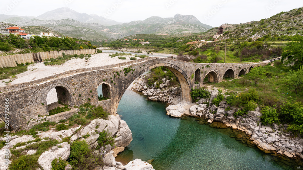 old bridge over the river