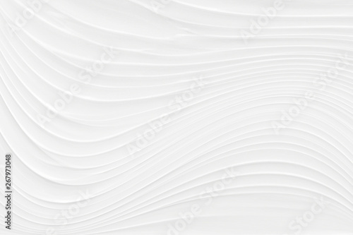 White background 3 d with elements of waves in a fantastic abstract design, the texture of the lines in a modern style for wallpaper. Light gray template for wedding ceremony or business presentation.