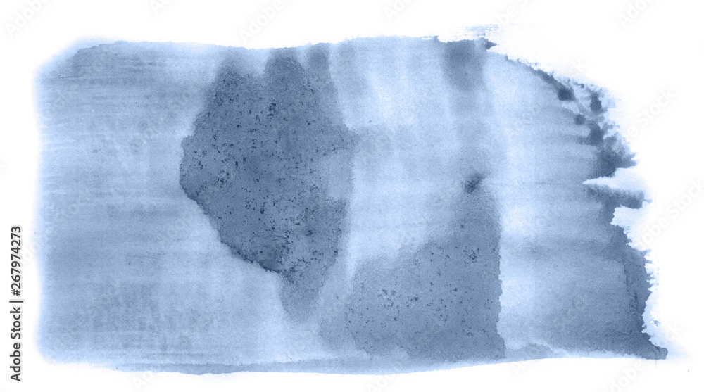 Abstract watercolor background hand-drawn on paper. Volumetric smoke elements. Navy blue color. For design, web, card, text, decoration, surfaces. Abstract watercolor background hand-drawn on paper. Volumetric smoke elements. Navy blue color. For design, web, card, text, decoration, surfaces.