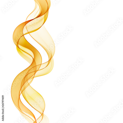 Vector Abstract smoky waves background. Template brochure design