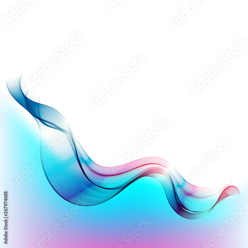 Abstract vector background  color flow waved lines for brochure  website  flyer design. Transparent smooth wave