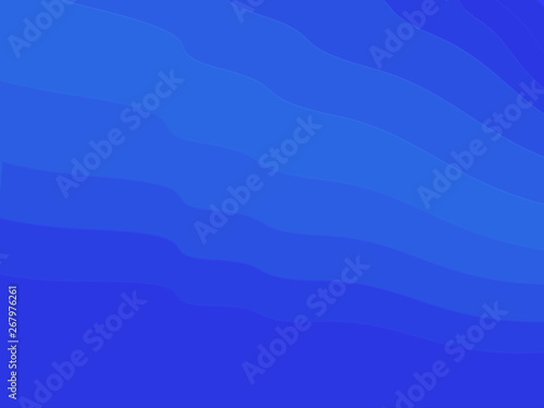 Beautiful blue wave curve line layer background