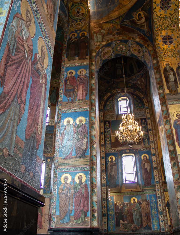 Obraz premium Interior of the St Isaac Cathedral in Russia.