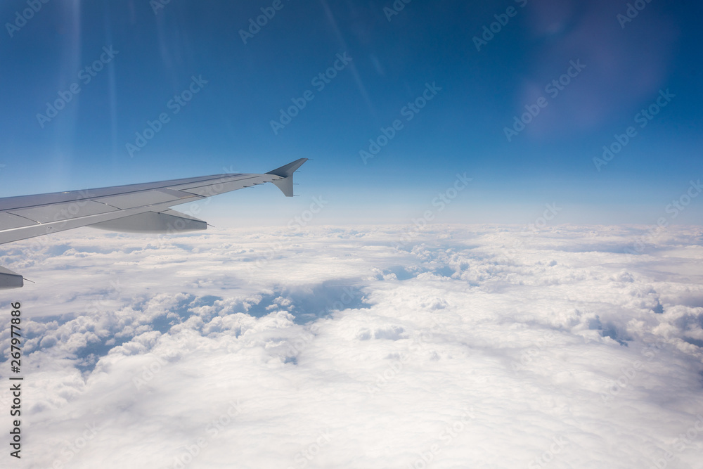 Wing aircraft in altitude during flight Wing aircraft in altitude during flight