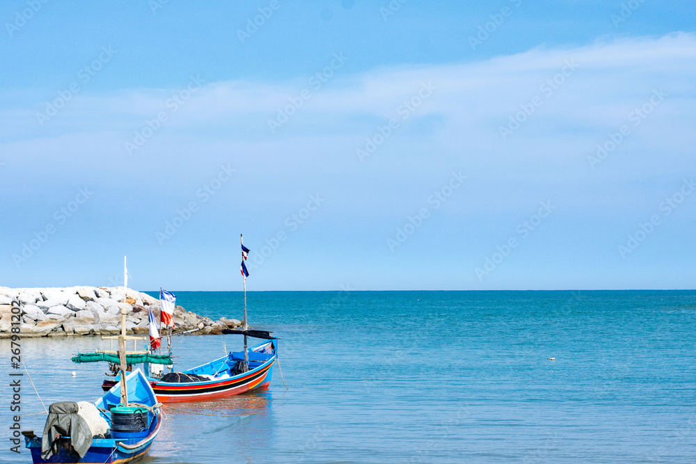 Obraz premium boat in the sea