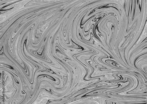 Abstract fluid black and white texture or background