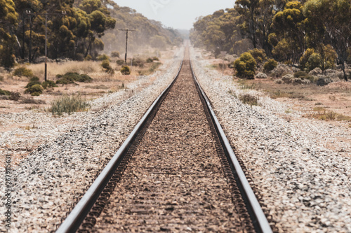 Vintage train tracks. Journey any direction.