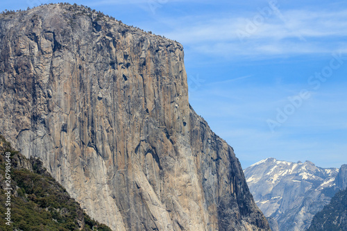 Close up view of El Capitan from Tunnel View in Yosemite National Park, California, USA photo