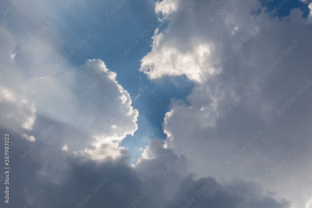 Obraz premium blue sky with clouds