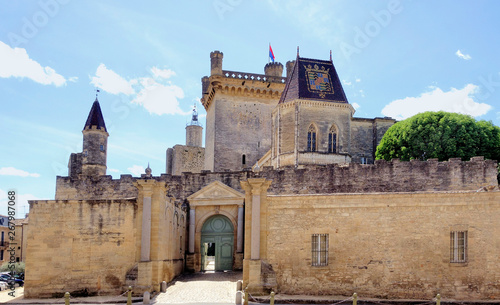 The castle of the dukes of Uzès in southern France