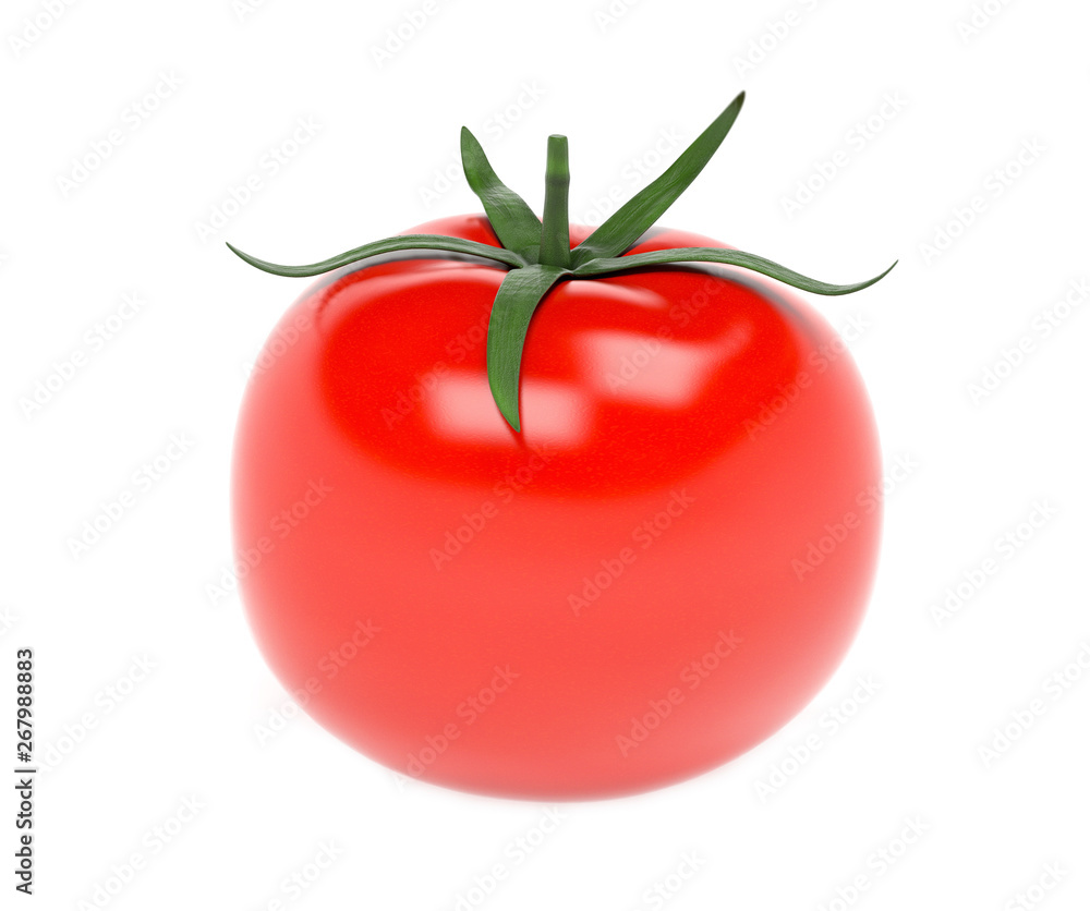 Tomato. 3d rendering illustration isolated Tomato. 3d rendering illustration isolated