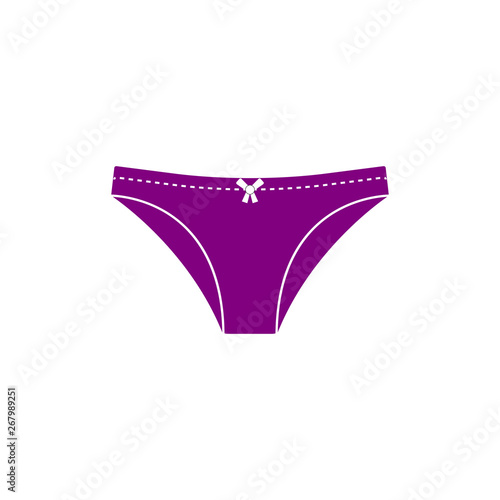 Women underwear icon. Vector illustration, flat design.