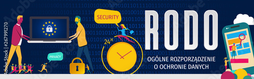  RODO Concept Illustration - Polish General Data Protection Regulation.