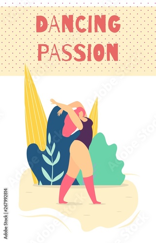 Dancing Passionate Woman Motivate Card