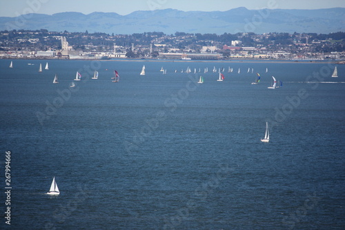 Sailboats in San Francisco Bay in San Francisco, California  © Alisha