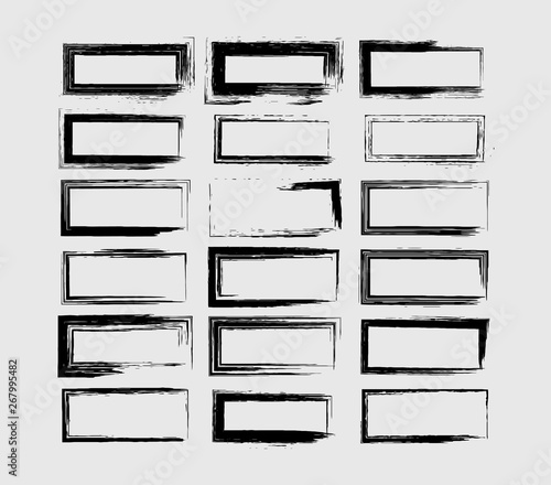 Set of frames.  Vector illustration. 