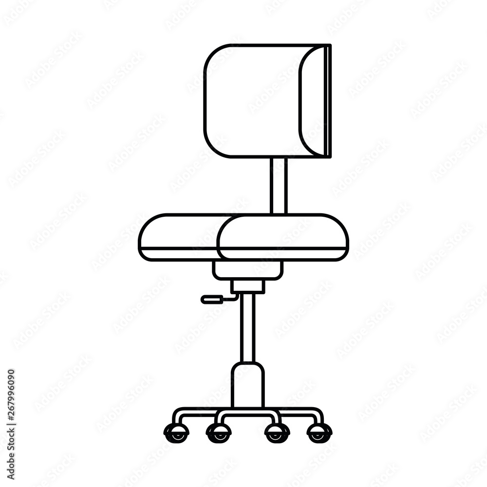 silhouette of office chair with white background silhouette of office chair with white background