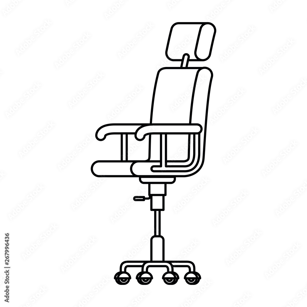 silhouette of office chair with white background silhouette of office chair with white background