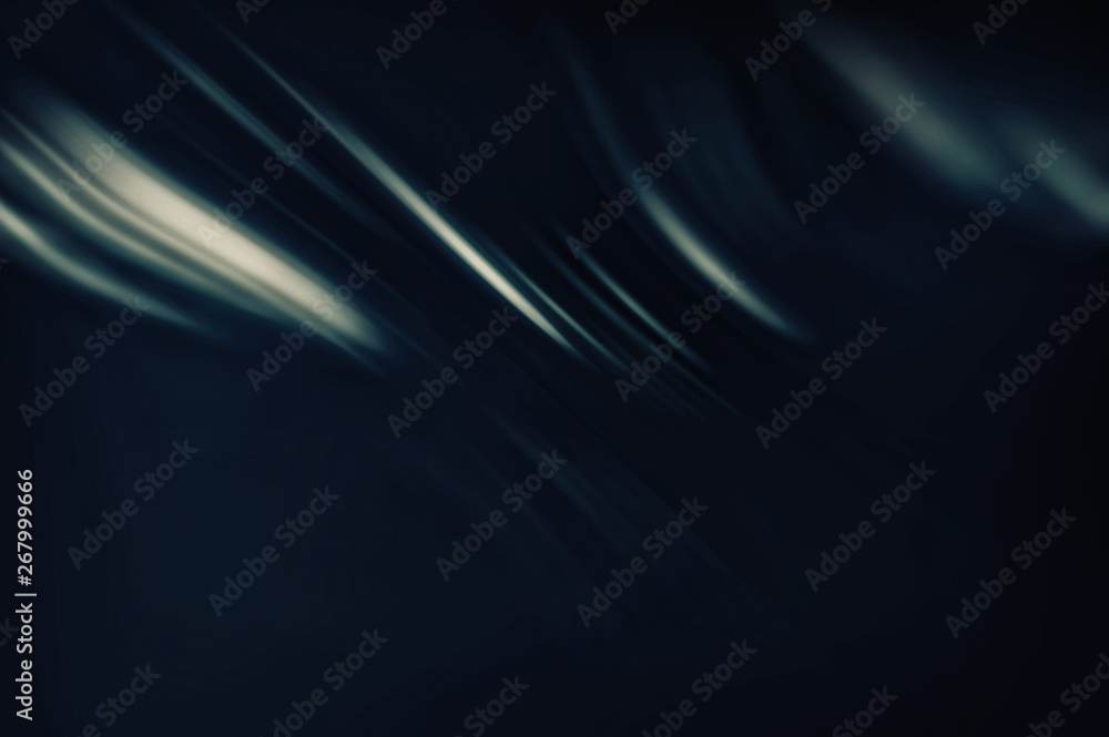 Abstract light lines movement on dark background.
