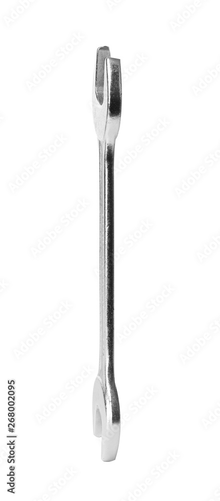 New wrench isolated on white. Construction tool New wrench isolated on white. Construction tool