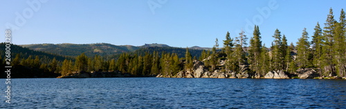 Utica and Union Reservoirs in Stanislaus National Forest in California 