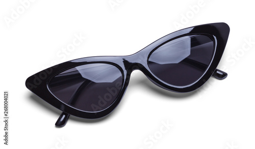 Girls Retro Black Sunglasses