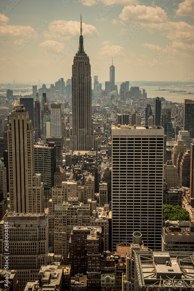 Fototapeta premium Tourist View of Manhattan NYC
