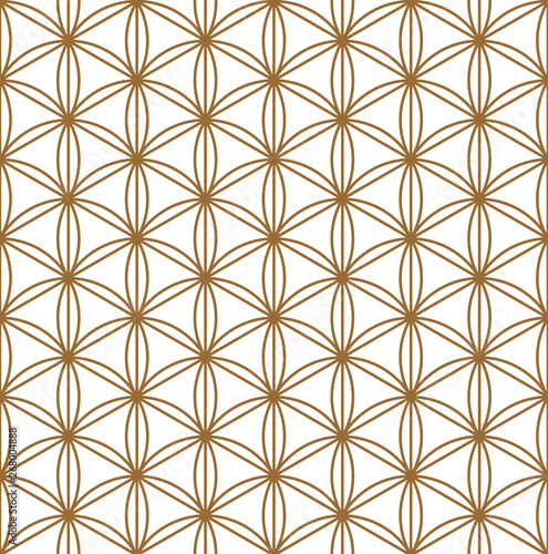 Seamless geometric pattern in style japanese ornament Kumiko
