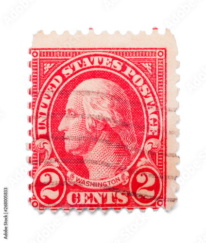 Washington Two Cent Stamp photo