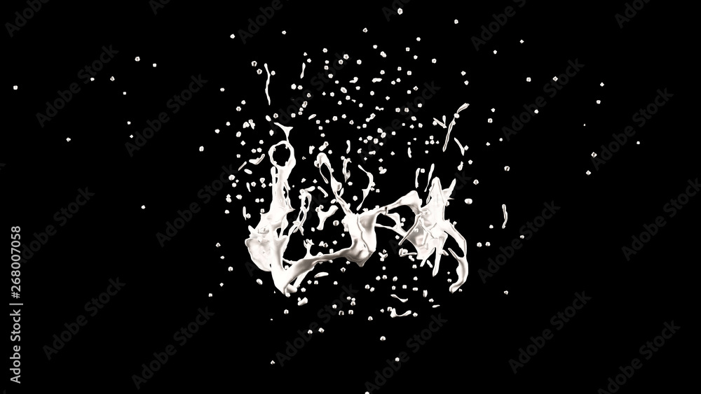 A splash of gold. 3d illustration, 3d rendering. A splash of gold. 3d illustration, 3d rendering.
