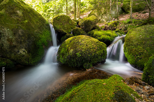 Gertelbacher Wasserfälle im Schwarzwald Bühlertal im Nordschwarzwald photo