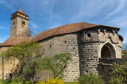 View of the Spital Gate and Gate Tower of Rothenburg ob der Tauber