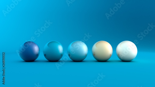 Abstract background with round forms. 3d illustration, 3d rendering.