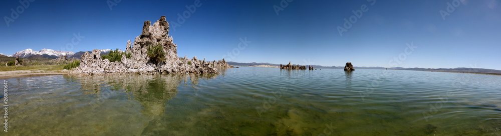 Tufa's at Mono Lake in Inyo National Forest in Sierra Nevada Mountains East of Yosemite National Park 