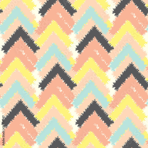 Vector seamless colorful ethnic pattern with arrows  Tribal ornament. Ethnic pattern. Seamless pattern. Adult coloring book page design. Vector illustration  Aztec. eps 10