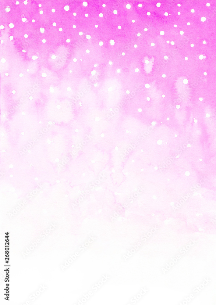 Purple white polka dot card template Watercolor texture Gradient Ombre background Purple white polka dot card template Watercolor texture Gradient Ombre background