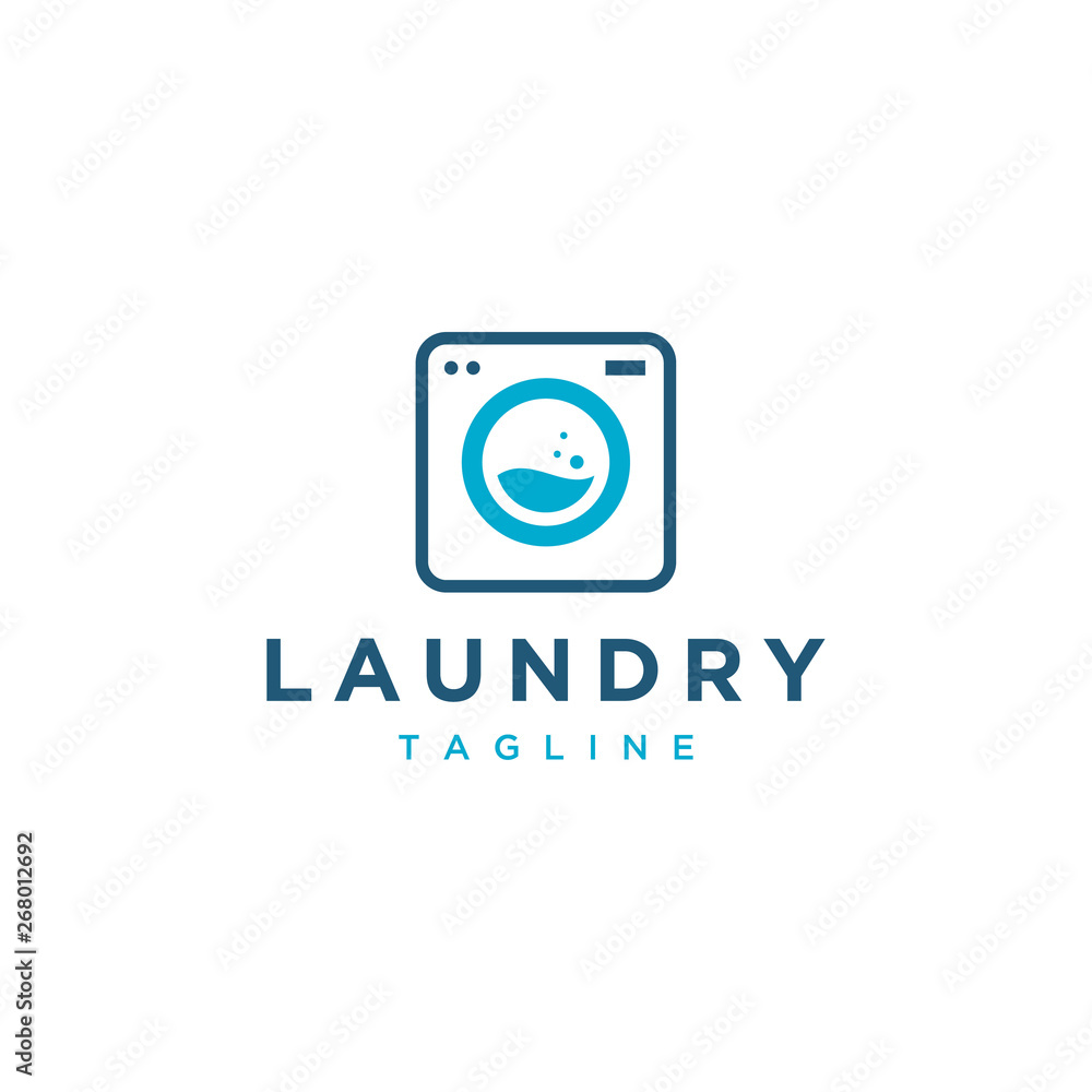 laundry vector logo design laundry vector logo design