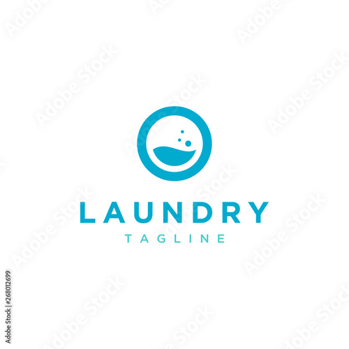 laundry vector logo design