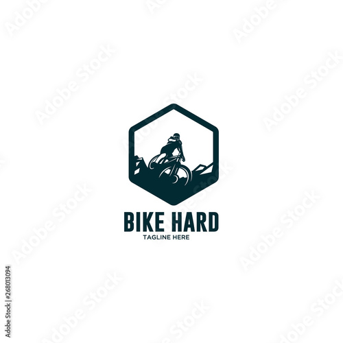 extreme cycling downhill logo
