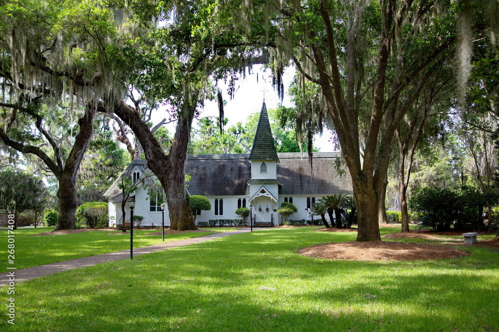 The old Christ Church on Saint Simons Island, Georgia