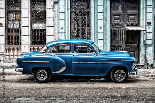 Canvas Print habana vintage car, american classic car