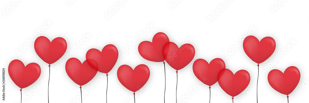 Herz Luftballons rot Valentinstag Geburtstag Jahrestag Hochzeit