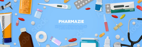 Pharmazie Banner blau