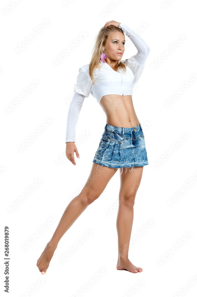 Naklejka premium beautiful girl