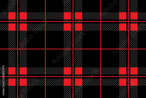 Black and red tartan plaid pattern.Texture from: plaid, tablecloths, clothes, shirts, dresses, paper, bedding, blankets and other textile products photo